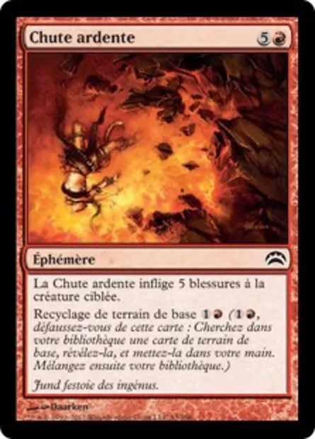Chute ardente, carte Magic PC2 43 — extension Planechase 2012