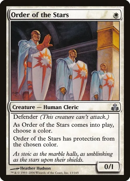 Order of the Stars, Magic card GPT 13 — Guildpact set