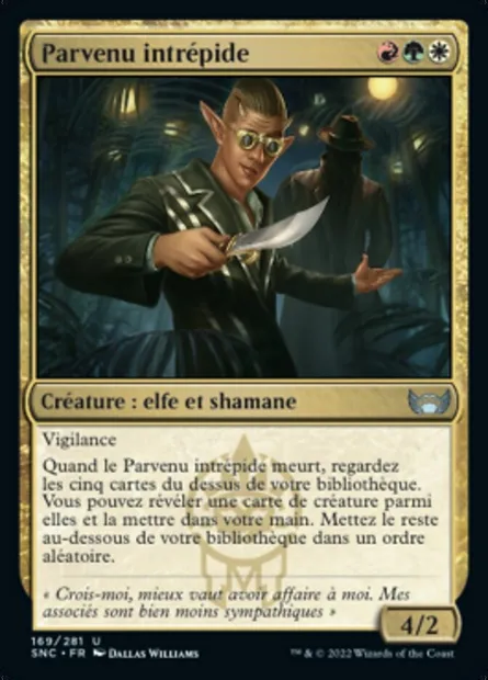 Parvenu intrépide, carte Magic SNC 169 — extension Les rues de la Nouvelle-Capenna