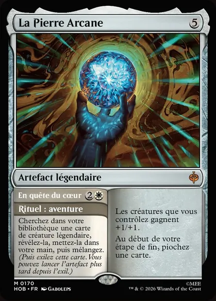 La Pierre Arcane // Seek the Heart, carte Magic HOB 170 — extension The Hobbit