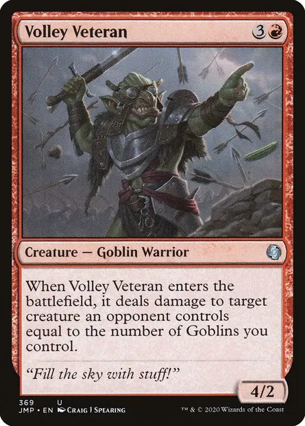 Volley Veteran, Magic card JMP 369 — Jumpstart set