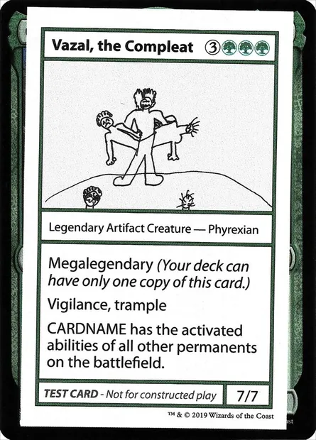 Vazal, the Compleat, carte Magic CMB2 85 — extension Mystery Booster Playtest Cards 2021