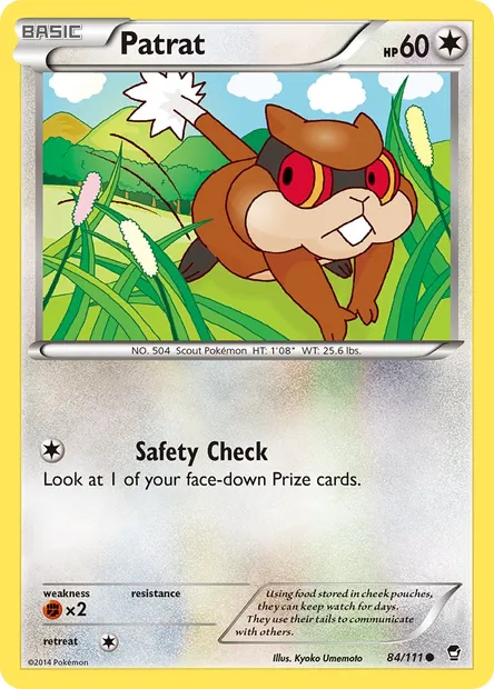 Patrat, Pokémon card FFI 84 — Furious Fists set