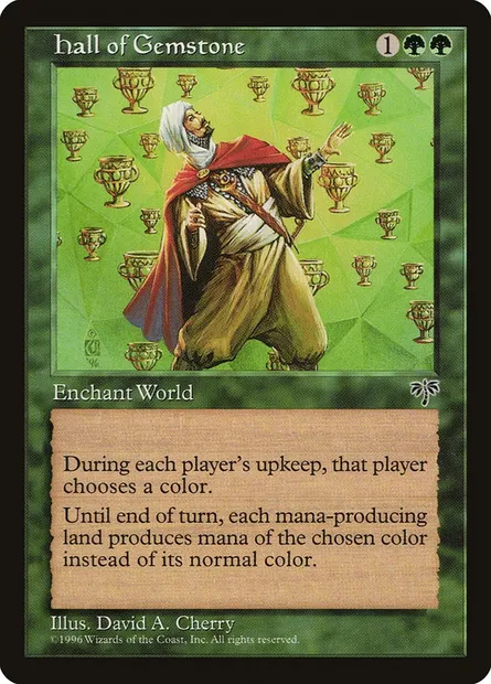 Hall of Gemstone, Magic card MIR 221 — Mirage set