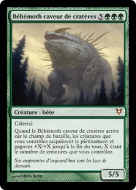 Béhémoth caveur de cratères, carte Magic AVR 172 — extension Avacyn ressuscitée