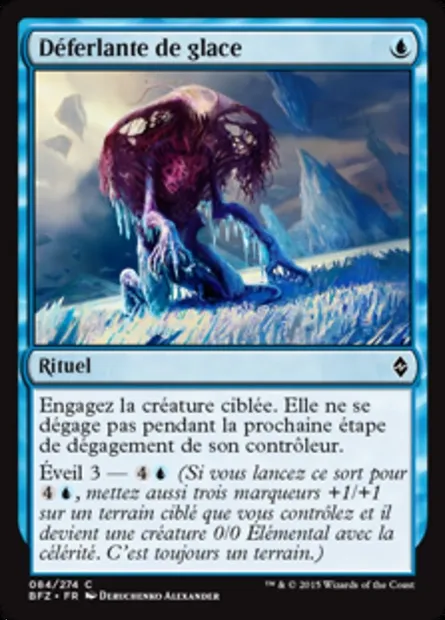 Déferlante de glace, carte Magic BFZ 84 — extension La bataille de Zendikar