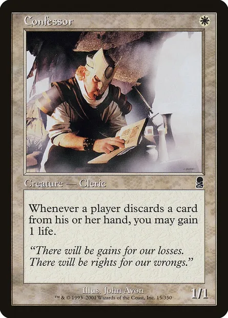 Confesseur, carte Magic ODY 15 — extension Odyssée