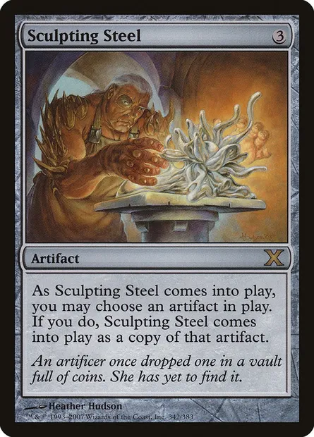 Sculpting Steel, Magic card 10E 342 — Tenth Edition set