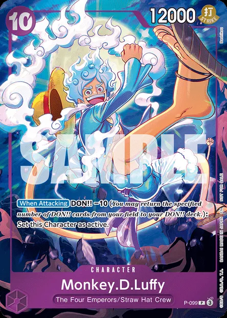 Monkey.D.Luffy, One Piece card P-099 — Promotion card set