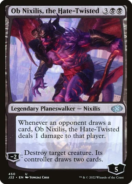 Ob Nixilis, the Hate-Twisted, Magic card J22 450 — Jumpstart 2022 set