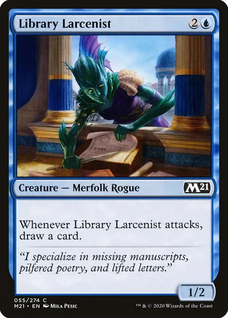 Library Larcenist, Magic card M21 55 — Core Set 2021 set