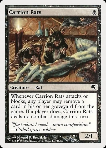 Carrion Rats, Magic card PHUK 40 — Hachette UK set
