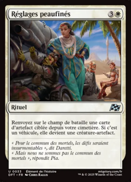 Réglages peaufinés, carte Magic DFT 33 — extension Aetherdrift