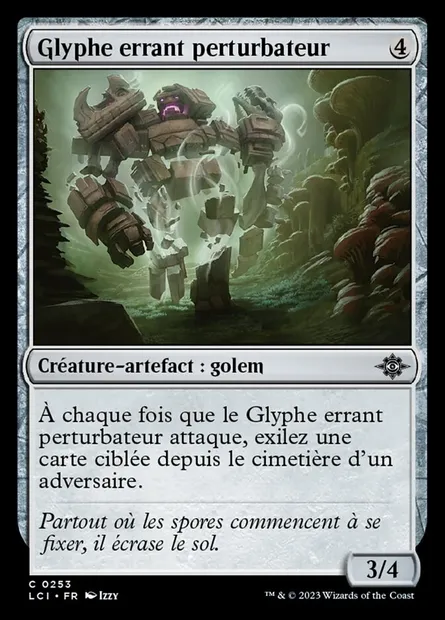 Glyphe errant perturbateur, carte Magic LCI 253 — extension The Lost Caverns of Ixalan