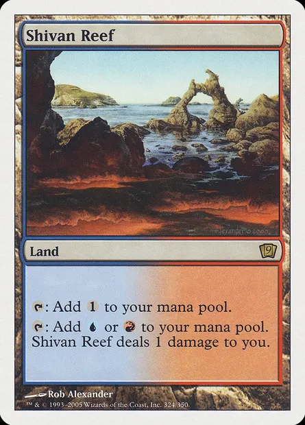 Shivan Reef, Magic card 9ED 324 — Ninth Edition set