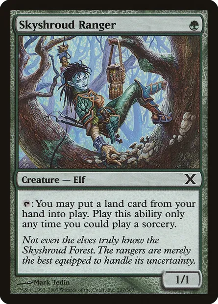 Skyshroud Ranger, Magic card 10E 297 — Tenth Edition set