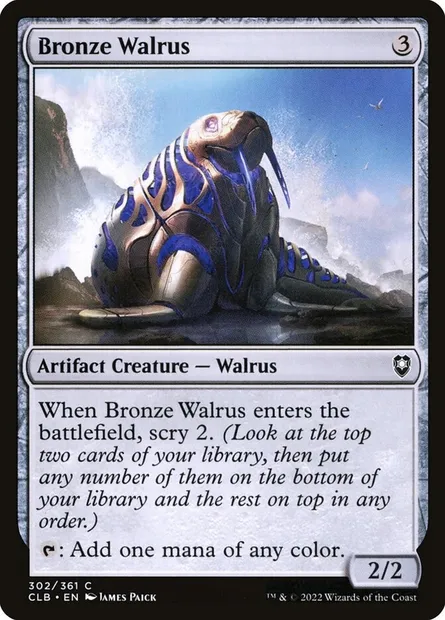 Bronze Walrus, Magic card CLB 302 — Commander Legends: Battle for Baldur's Gate set