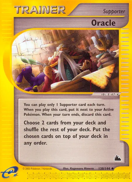 Oracle, carte Pokémon SK 138 — extension Skyridge