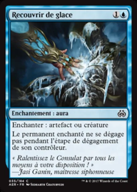 Recouvrir de glace, carte Magic AER 35 — extension La révolte éthérique