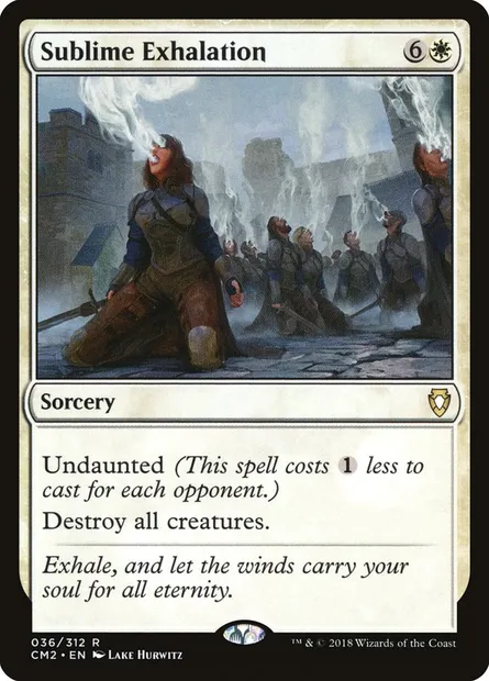 Sublime Exhalation, Magic card CM2 36 — Commander Anthology Volume II set