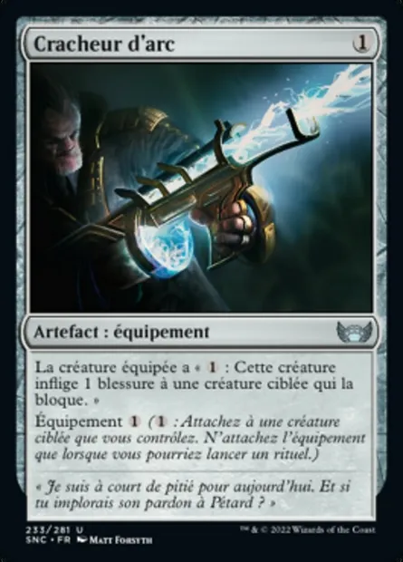 Cracheur d'arc, carte Magic SNC 233 — extension Les rues de la Nouvelle-Capenna