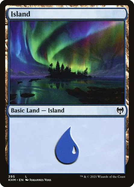 Island, Magic card KHM 395 — Kaldheim set
