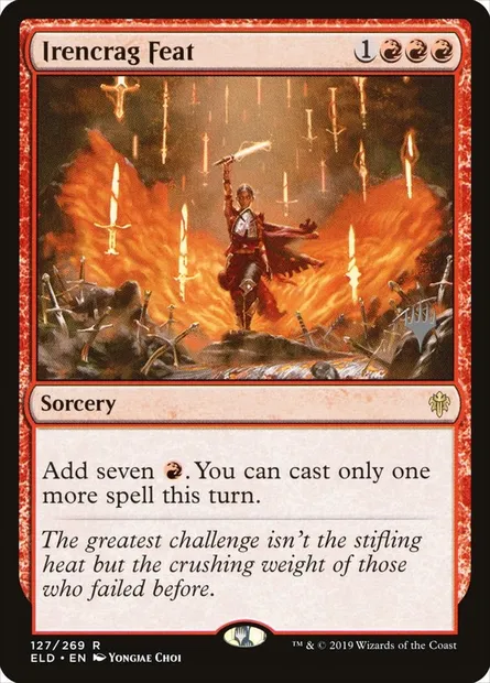 Irencrag Feat, Magic card PELD 127p — Throne of Eldraine Promos set