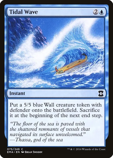 Raz de marée, carte Magic EMA 75 — extension Eternal Masters