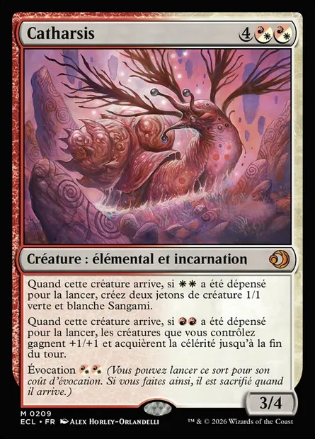 Catharsis, carte Magic ECL 209 — extension Lorwyn Eclipsed
