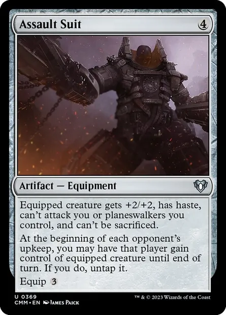 Assault Suit, Magic card CMM 369 — Commander Masters set