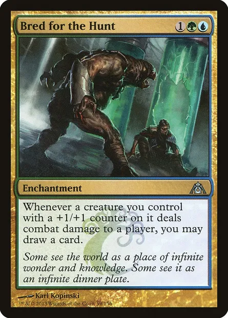 Bred for the Hunt, Magic card DGM 59 — Dragon's Maze set