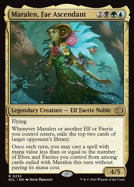 Maralen, Fae Ascendant, Magic card ECL 233 — Lorwyn Eclipsed set