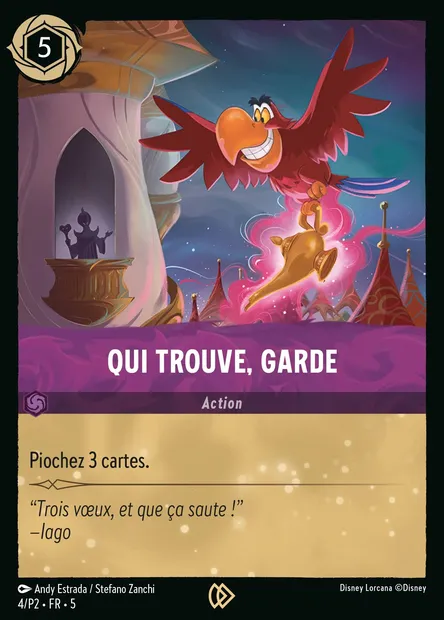 Qui trouve, garde, carte Disney Lorcana P2-004 — extension P2