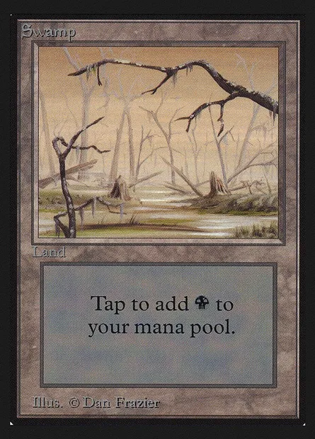 Swamp, Magic card CEI 295 — Intl. Collectors' Edition set