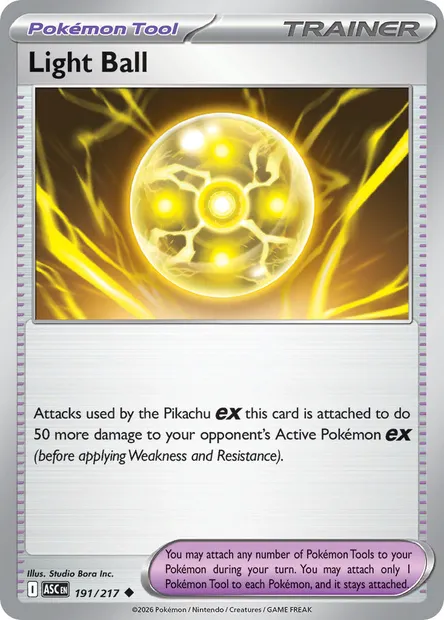 Light Ball, Pokémon card ASC 191 — Ascended Heroes set