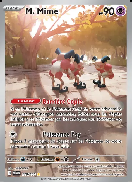 M. Mime, carte Pokémon MEW 179 — extension 151