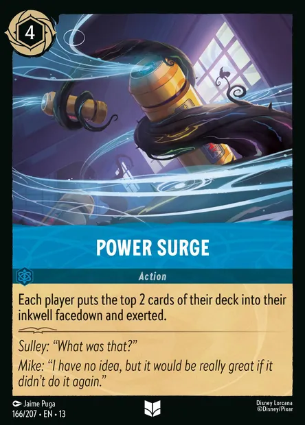 Power Surge, Disney Lorcana card CH13-166 — Attack of the Vine! set
