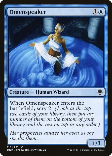 Omenspeaker, Magic card CN2 118 — Conspiracy: Take the Crown set