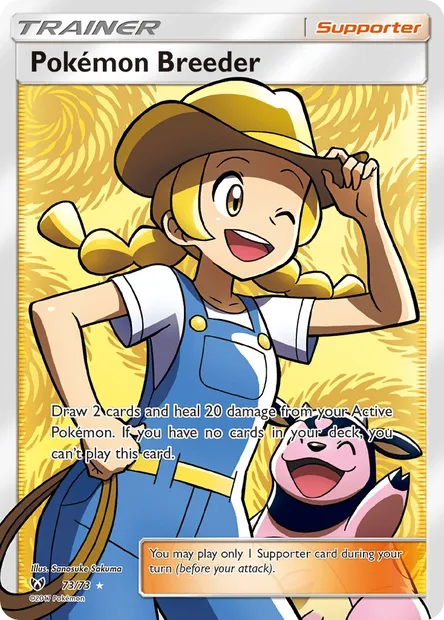Pokémon Breeder, Pokémon card SLG 73 — Shining Legends set