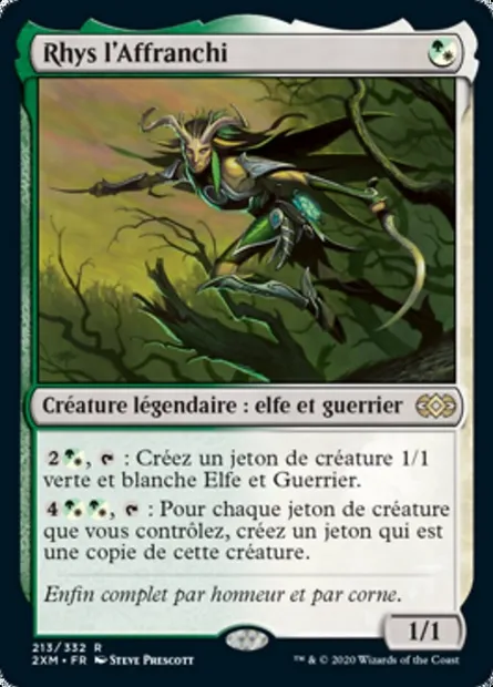 Rhys l'Affranchi, carte Magic 2XM 213 — extension Double Masters