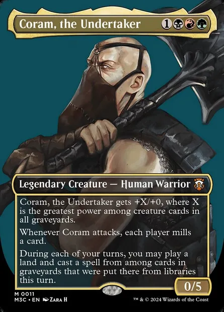 Coram, the Undertaker, Magic card M3C 11 — Modern Horizons 3 Commander set