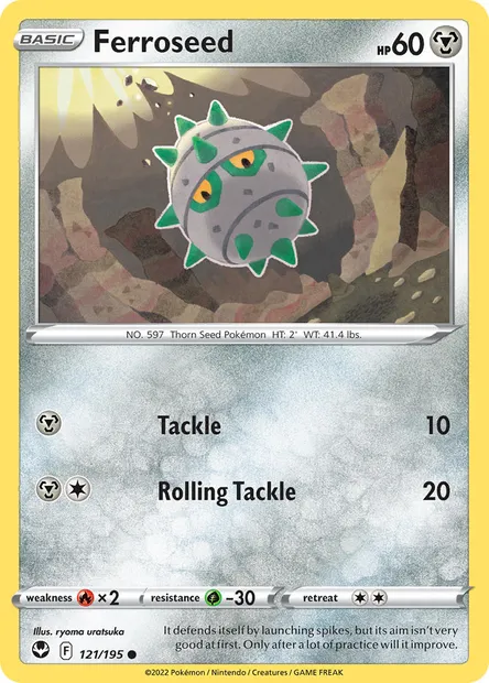 Ferroseed, Pokémon card SIT 121 — Silver Tempest set