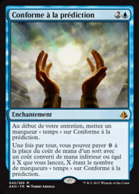 Conforme à la prédiction, carte Magic AKH 42 — extension Amonkhet