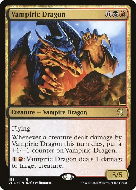 Vampiric Dragon, Magic card VOC 158 — Crimson Vow Commander set