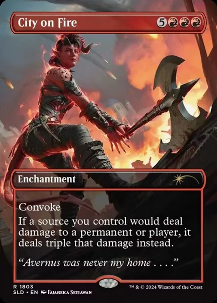 City on Fire, Magic card SLD 1803 — Secret Lair Drop set