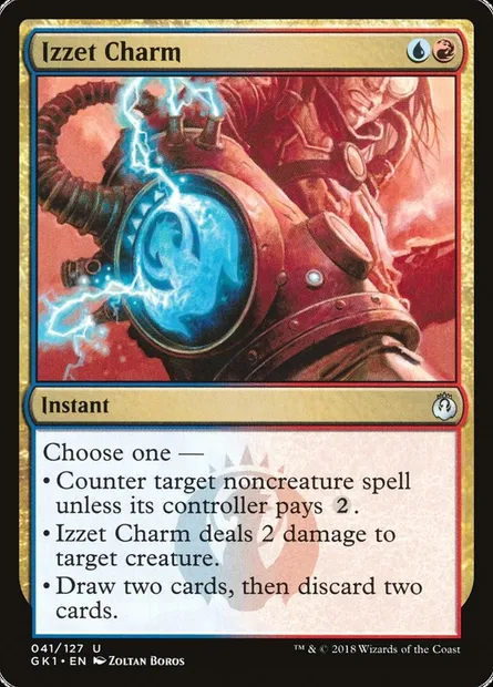 Izzet Charm, Magic card GK1 41 — GRN Guild Kit set