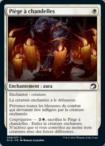 Piège à chandelles, carte Magic MID 9 — extension Innistrad : chasse de minuit