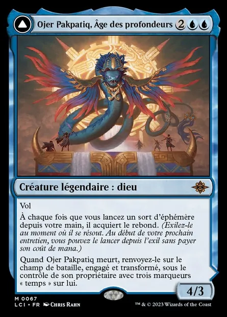 Ojer Pakpatiq, Âge des profondeurs // Temple des cycles du temps, carte Magic LCI 67 — extension The Lost Caverns of Ixalan