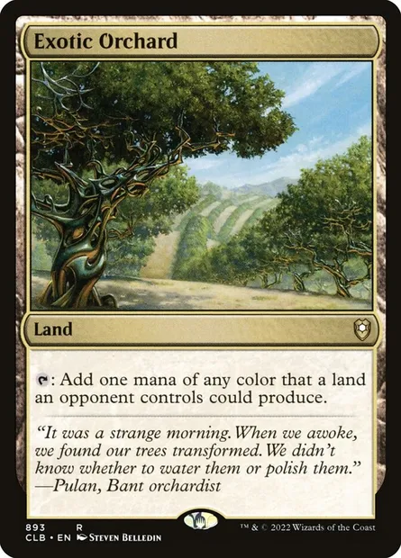 Exotic Orchard, Magic card CLB 893 — Commander Legends: Battle for Baldur's Gate set