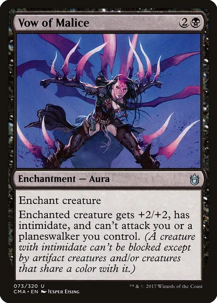 Vow of Malice, Magic card CMA 73 — Commander Anthology set